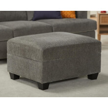 Sofa VANACC, wygodna sofa z głębokimi siedziskami – otomana, nowoczesna kanapa do salonu, szara szenila