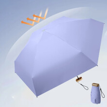 Lightweight Folding Umbrella - Portable 35" Sun & Rain Protection Parasol for Women & Men, Fits in Handbag/Briefcase( Purple )