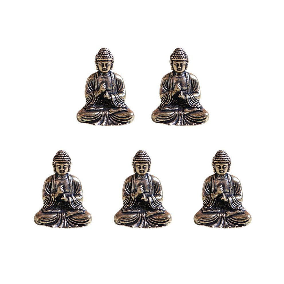 Typecat Bronze 5X Buddha Statue Buddha Statue Chinese Buddhism Pure Copper Sakyamuni Buddha Statue