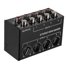 Audio Signal Multi-channel Mixer Four Channel Passive Splitter/mixer for Ktv