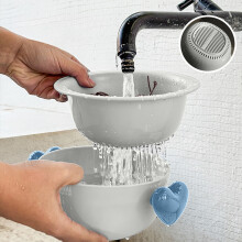 Draining Basket, Colander, Heart Shaped Nylon Strainer for Vegetables, Fruit, Salad, Dishwasher Safe, 1-Pack