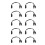 10X 5.5x2.1mm 1 to 2 M/F  Power Splitter Cable for Security CCTV Camera 1