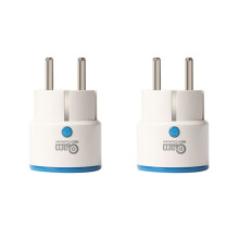 2X Coolcam Home Automation Z-Wave  Plug Zwave Appliance Module /Off Plug-in Outlet with Home Alarm System EU Plug