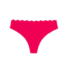 Naadloos Damesondergoed Uit Één Stuk, Effen Kleur, Opengewerkte Tailleband met Golvend Patroon, Laag Uitgesneden Slipje Rosérood S