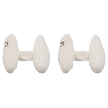 2X Baby Pillow Infant Baby Adjustable Pillow Neck Support Fitted for Car Stroller Pram Capsule White