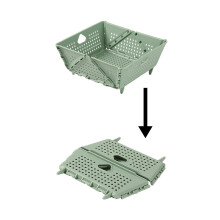 Foldable Collapsible Colander with Resting Feet – BPA-Free, Dishwasher Safe, Space-Saving Kitchen Strainer for Pasta, Fruit & Veg – 1PC,