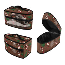 Lightweight Travel Steamer Carrying Case Christmas Tree Reindeer, Easy Storage Cleaning Portable Iron Case(Case Only)