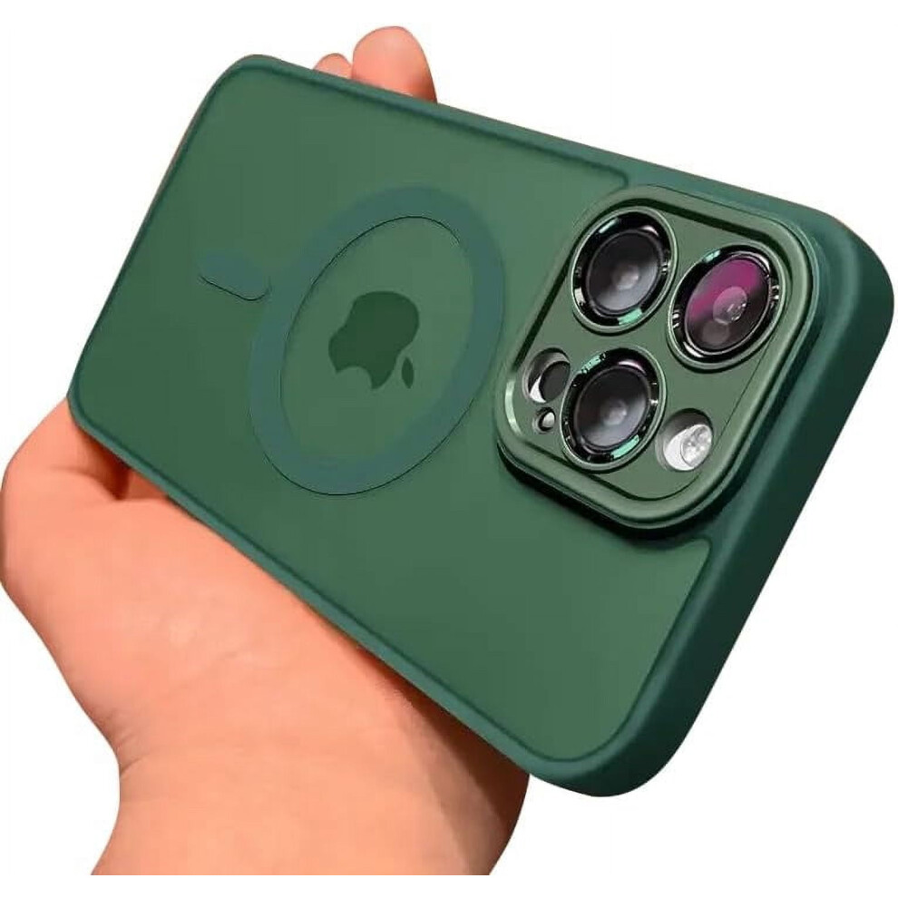Magnetic Iphone 15 Pro Case Â Magsafe Compatible, Military Drop-Proof, Bumper Lens Protection, Translucent Matte Frosted 9028731966229
