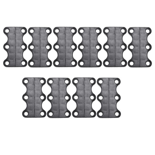 Magnetic Shoe Closure Fast Shoelace Closing 5 Pair (Black)