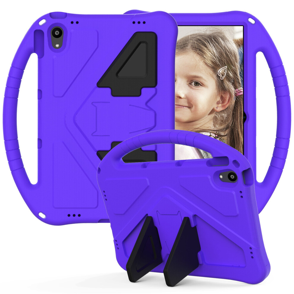 Compatible With Lenovo Tab P11 (11") Tb-J606f/Tb-J606x Kids Case Â Durable Eva Shockproof Cover With Handle, Stand & Pencil Holder, Purple 9479868042964
