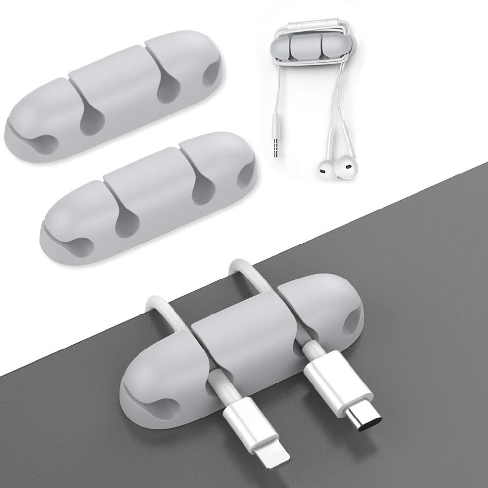 Silicone Cable Organizer For Desk, 3 Pack Self Adhesive Cable Management Clips, Tangle Cord Holder For Office And Home 9771547566014