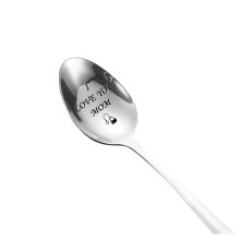 Tableware Engraved Spoon Best Present For Husband Madam Family And Friends Tableware Printing Stainless Steel Spoon
