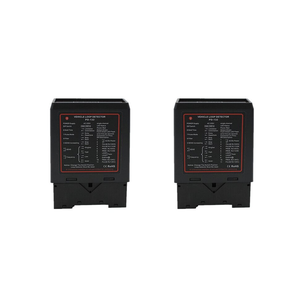 2X Pd132 Single-Channel Inductive Barrier Gate Vehicle Detector Parking Lot Straight Barrier Gate Inductive 220V 4713844878648