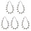 5X Metal Spikes Studs Rivets Punk Goth Necklace Choker Collar 1
