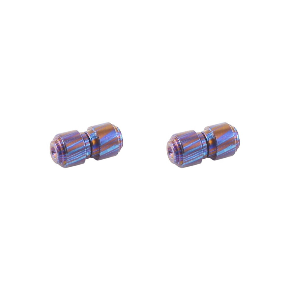2X Titanium Damascus Material Roasted Fold Knife Thumb Stud Push Screws Button For Bugout 535 Knives 6031483086100