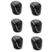 6X 6-Biegowy Samochód PU Skórzana GałKa Zmiany Biegów DźWignia Zmiany Biegów do Forda Mondeo IV S-MAX C-MAX Transit Focus MK3 MK4