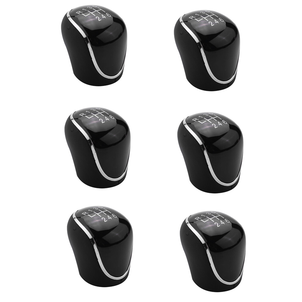 6X 6 Speed Car Pu Leather Gear Shift Knob Shift Lever For Mondeo Iv S-Max C-Max Transit Focus Mk3 Mk4 6034173425227
