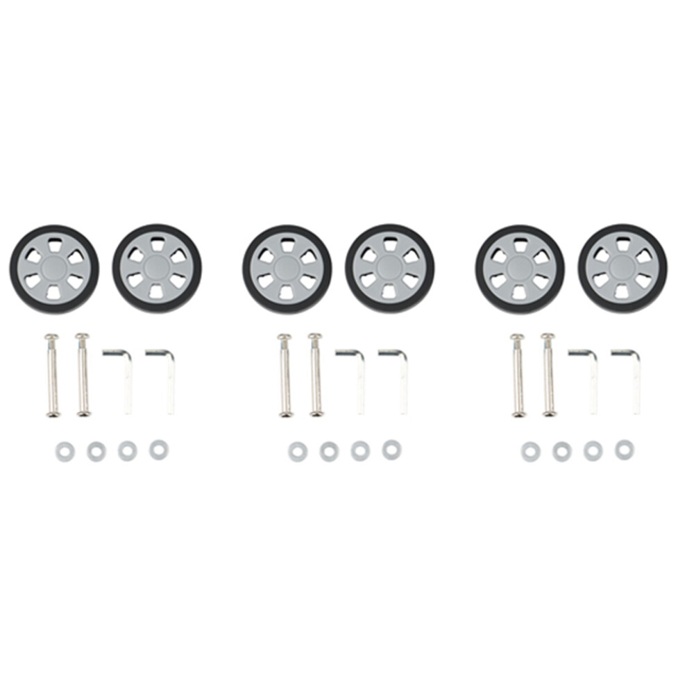 Typecat 10X Luggage Accessories Wheels Aircraft Suitcase Pulley Rollers Mute Wheel Wear-Resistant Parts Repair 60X12mm