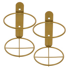 2 Pcs Wine Wall Holder Wall Mounted Wine Rack Metal Wine Bottle Display Holder For Single Wine Storage Wall Wine Theme Decor