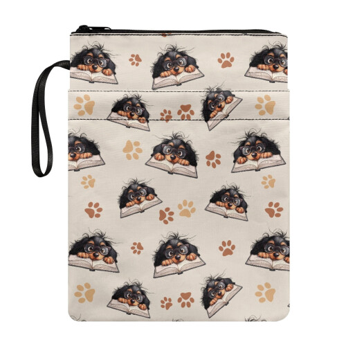 Bokomslag med glidelås – 22x29cm – polyester