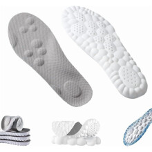 Insoles for Men Women, 2025 New Massage Insoles, 4d Cloud Technology Sweat-Absorbent Sports Insole with Arch Support (3pc-d, Men 5-6/Women 6-7)
