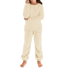 Pigernes pyjamas, flot, trendy juletøj, pullover-sweatshirt og joggingbukser, vinter matchende sweatersæt