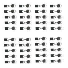40Pcs Silicone Lighter Holder Sleeve Clip Lighter Protective Cover Smoking Accessories with Retractable Keychain