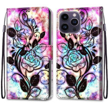 Wallet Case for iPhone 14 Pro Max: RFID Blocking, Shockproof TPU + PU Leather Magnetic Flip Cover with Stand & Card Holder