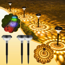 Solar Garden Lights Outdoor,Backyard Garden Patio Decor,LED Solar Light Solar Garden Lights RGB Color Changing Light For Yard/Walkway/Patio Decor