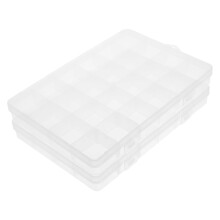 Organisateur compact pour leurres de pêche, lot de 2, dimensions : 19 x 13 x 2 cm.