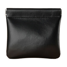 Schmucktasche aus PU-Leder, ideal als Reise- oder Geschenktasche für Weihnachten oder Hochzeiten, 11 x 12 cm, Schwarz