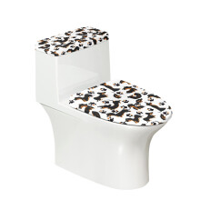 Dachshund Paw Prints Elastic Edge Toilet Seat Covers Set of 2, Fits All Shapes, Machine Washable, Easy to Clean