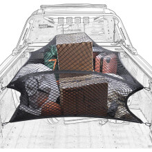 Plasă elastică pentru platformă de camionetă, 120x120 cm, se întinde până la 180x180 cm, compatibilă cu camionetele