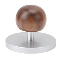 58 mm kaffestamper med trähandtag – jämn pressning, premium massivt trä och metall, perfekt för hem och café
