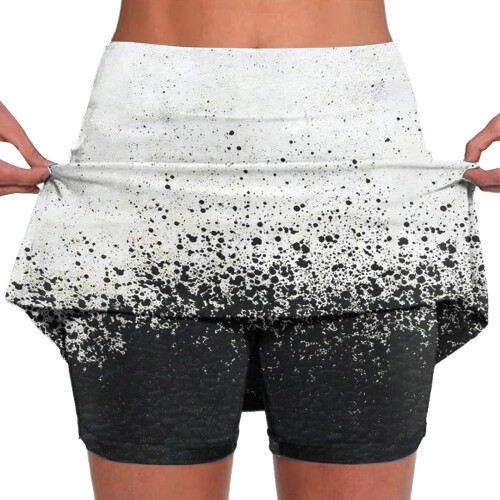 Γυναικεία Skorts Summer2in1Skorts Ελαστική μέση με φλοράλ τυπωμένη αθλητική φούστα τένις,
