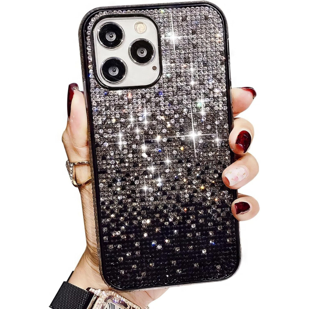 Gradient Bling Case For Compatible With Iphone 16 (6.1") Â Glitter Sparkle Diamond, Shiny Crystal Rhinestone Tpu Bumper 9365509201718