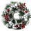 Artificial Christmas Wreath Silver Bristles 12 Inch 1