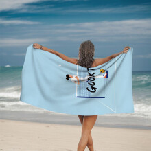 GOOKTING Volleyball Pattern Beach Towel - Soft Quick - Dry Pool Towel for Travel & Swimming Perfect for Sports Lovers
