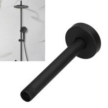 Fugacal NPT20MM Duscharm, 15 cm (6 Zoll) Wandmontage, schwarzer Duschverlängerungsarm für Badezimmer, Duscharm, Duschzubehör