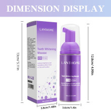 (1pc)Teeth Whitening Purple Dental Foam, Deep Cleaning & Stain Removal, Fresh Breath, Portable Oral Care Foam, Travel Size