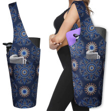 Sac pour tapis de yoga - Grand sac fourre-tout avec poches - Peut contenir plus d'accessoires de yoga - Convient Ă la plupart des tapis -