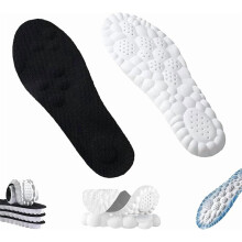Insoles for Men Women, 2025 New Massage Insoles, 4d Cloud Technology Sweat-Absorbent Sports Insole with Arch Support (3pc-b, Men 4-4.5/Women 5.5-6)