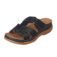 Women's Orthotic Slides for Plantar Fasciitis – Arch Support, Slip-On Wedge Sandals with Adjustable Straps, Soft Cushion