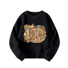 Camisetas para meninos e meninas comemorando o 100º dia de aula, incluindo a letra "100º dia de aula" estampada. Moletom de manga comprida para