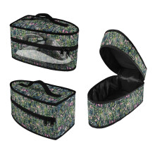 Flowers Pattern Lightweight Travel Steamer Carrying Case Protective Iron Accessories Garment Carrying Case Protective Travel Steamer Bag, Bag Only