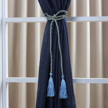 1 Pair Curtain Tiebacks Window Tie Backs Holders Classic Rope Tassel Tieback for Curtains Living Room Office Décor