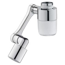 Faucet Ardaithe Rothlach 1080 Seomra Folctha le Scagaire Splash-dhíonach, 2 Mhód, Faucet