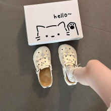 (White Brown, 37 to 38) 2025 New Clogs for Women Summer Closed-Toe Sandals with Buckle Design Non-Slip Lightweight Outdoor Shoes