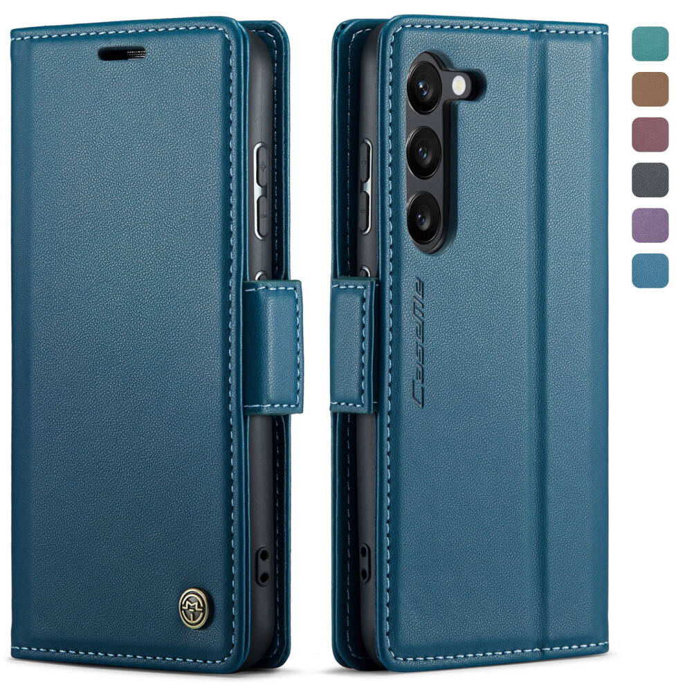 Compatible With Samsung Galaxy S25 Case Wallet Â Rfid-Blocking Pu Leather Folio Cover With Magnetic Closure, Blue 9365509202418