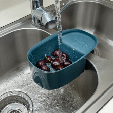 Drainer Basket,Sink Basket Reusable Multi-functional Safe Kitchen Sink Strainer for Fruit